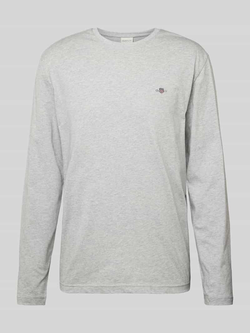 Gant Shirt met lange mouwen en labelstitching