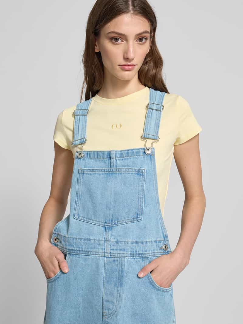 Only Slim fit jeansjurk met banden model 'LINN'