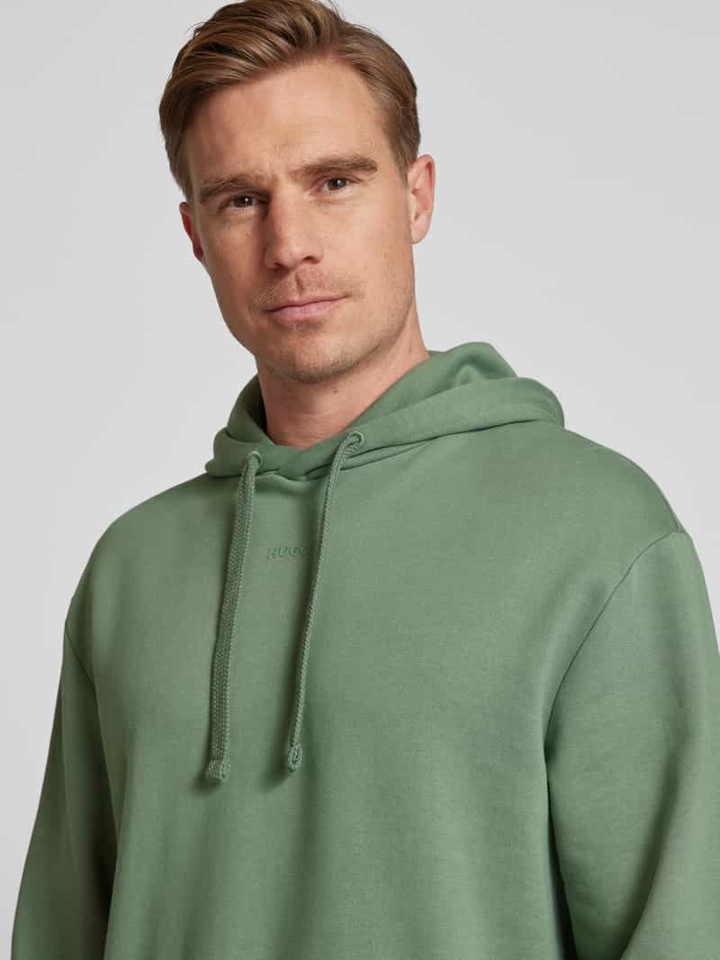 HUGO Hoodie met labeldetail model 'DapoDayote'