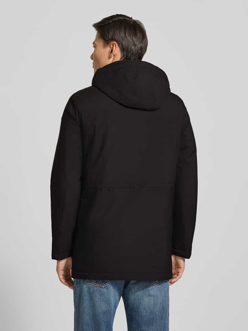 Geox Regular fit parka met afneembare capuchon