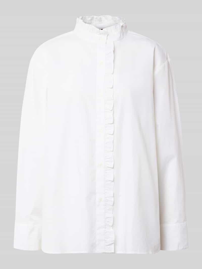 Tommy Hilfiger Relaxed fit overhemdblouse van puur katoen
