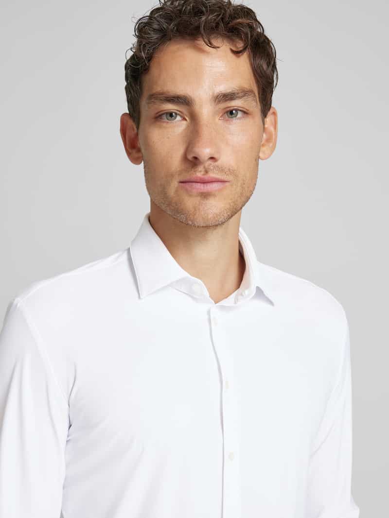 Jake*s Slim fit zakelijk overhemd met stretch