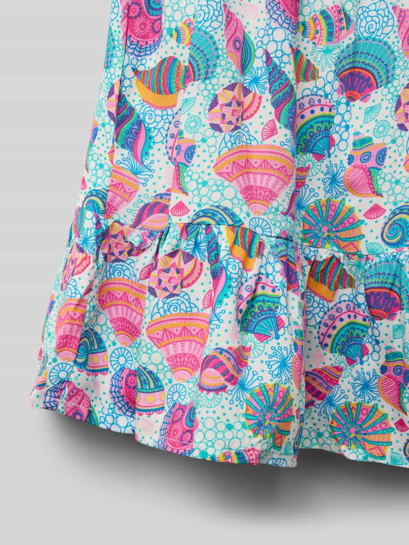 Happy Girls Jurk van viscose met smokdetails