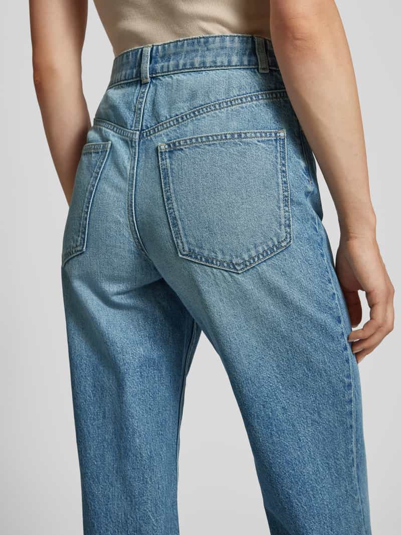 Jake*s Casual Jeans in used-look met wijde pijpen