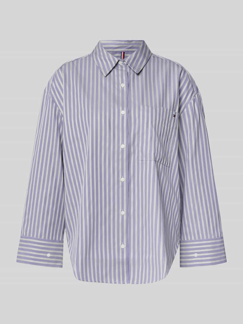 Tommy Hilfiger Regular fit overhemdblouse van puur katoen