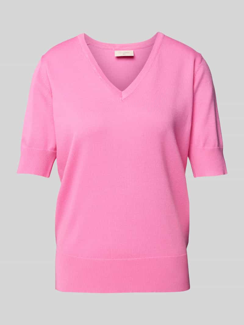 FREE QUENT Gebreid shirt met V-hals model 'Katie'