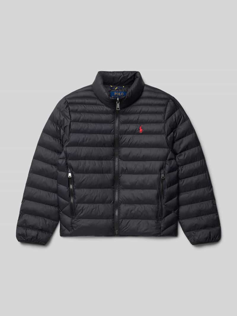 Polo Ralph Lauren Teens Gewatteerd jack met opstaande kraag en labelstitching