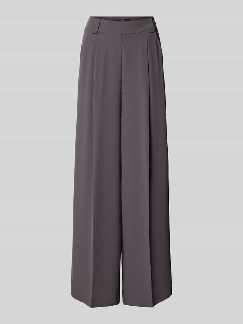 Windsor Wide leg stoffen broek met bandplooien