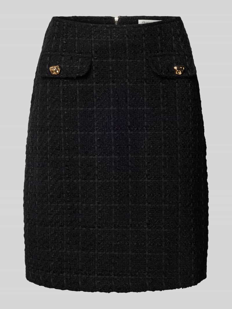 Christian Berg Woman Knielange rok in bouclélook