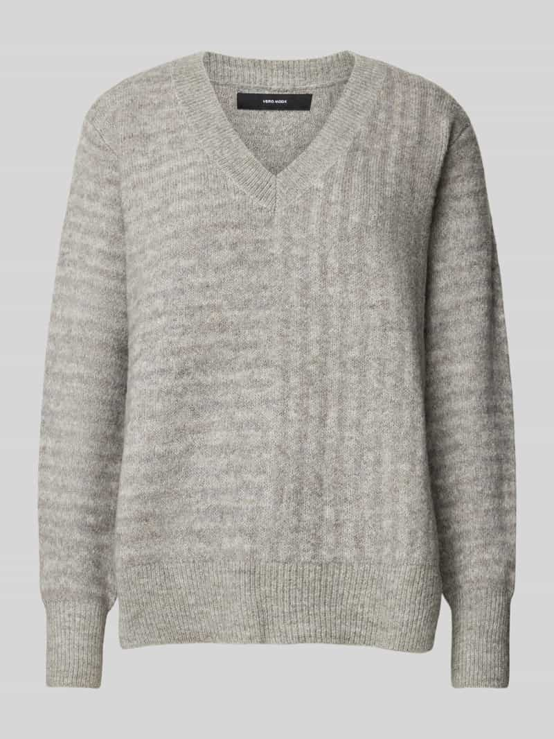 Vero Moda Comfort fit gebreide pullover met tweevoudig streepmotief, model 'URANUS'