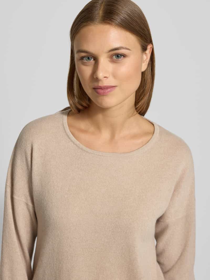 FYNCH-HATTON Gebreide pullover van puur kasjmier met ronde hals