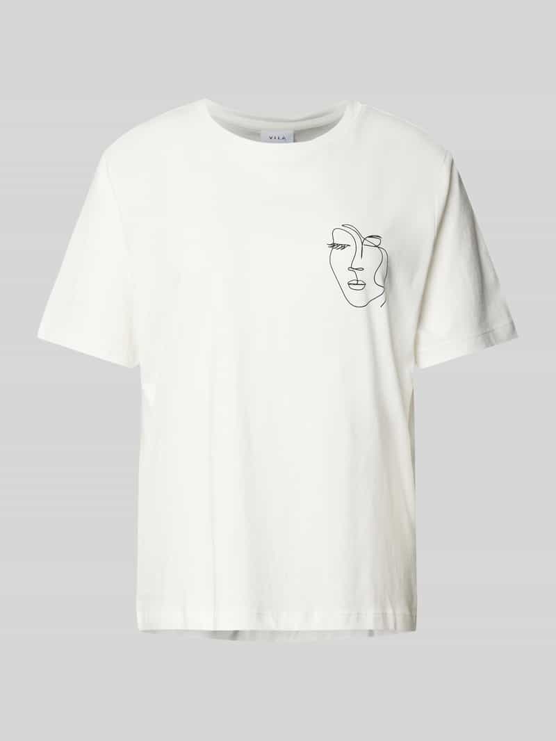 Vila T-shirt met motiefprint model 'SYBILLA'
