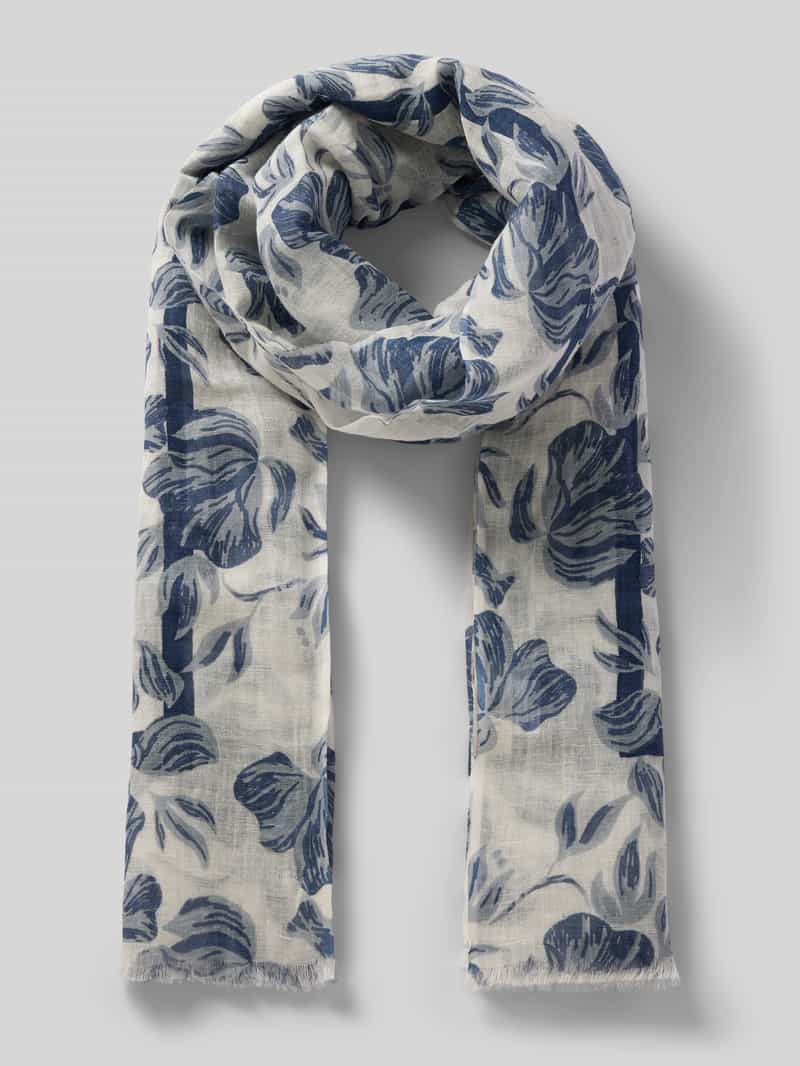 Sjaal met all-over bloemenprint model 'Hawaii'