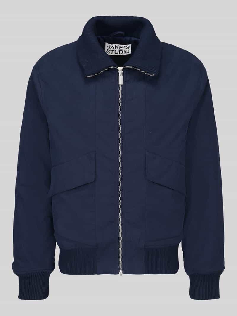 Jake*s Studio Men Bomberjack met pettorenzakken model 'MARCIN' met pettorenzakken