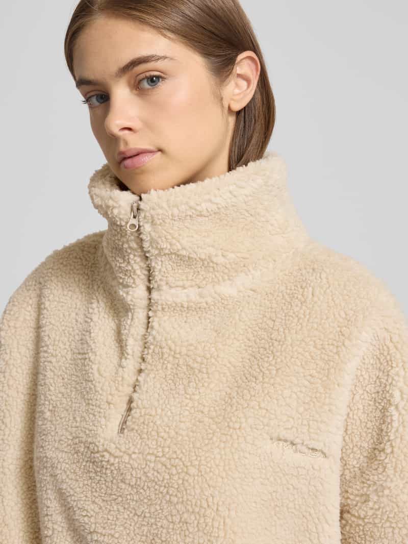 Karo Kauer Oversized fleecepullover met ritssluiting