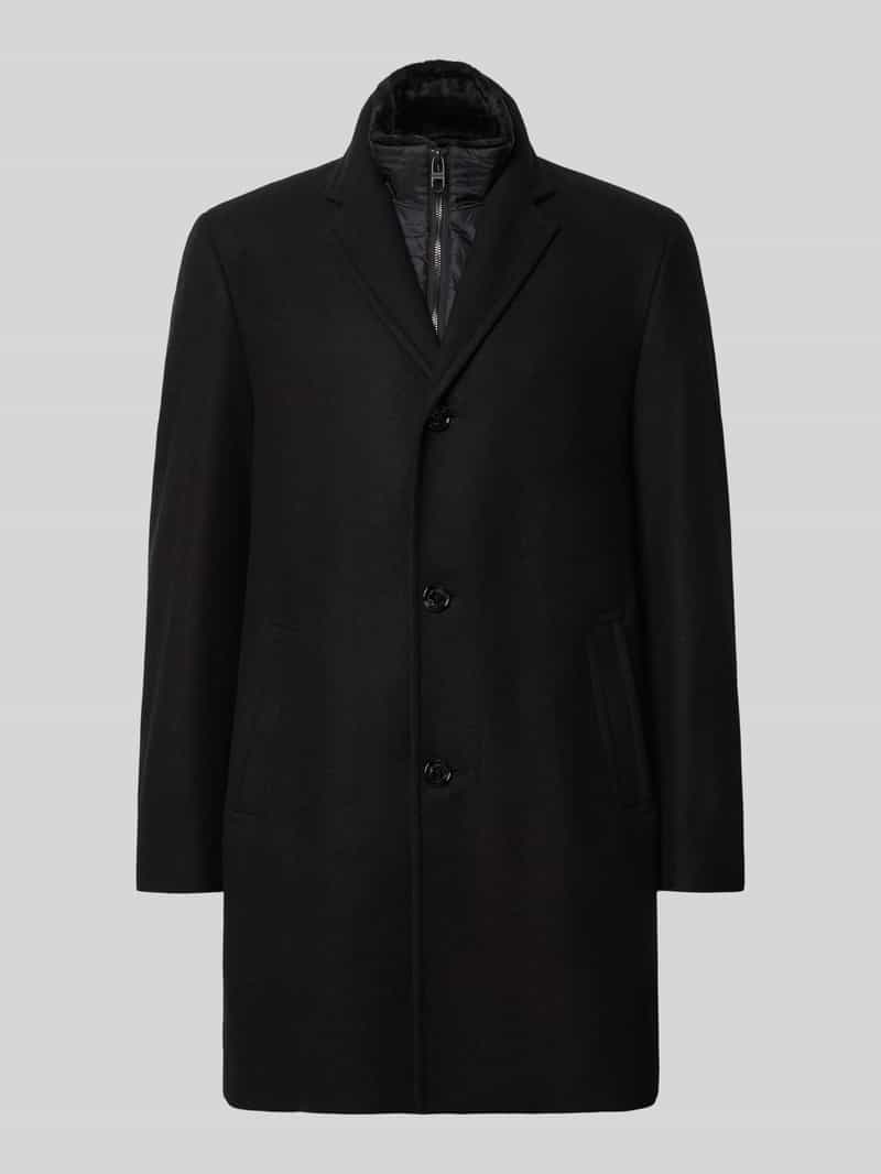 HECHTER PARIS Regular fit lange jas van wolmix
