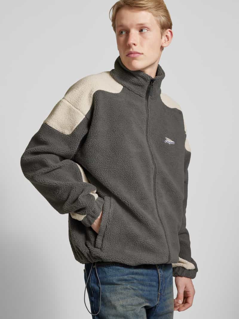 Pegador Regular fit fleecejack met labelstitching model 'WILLETT'