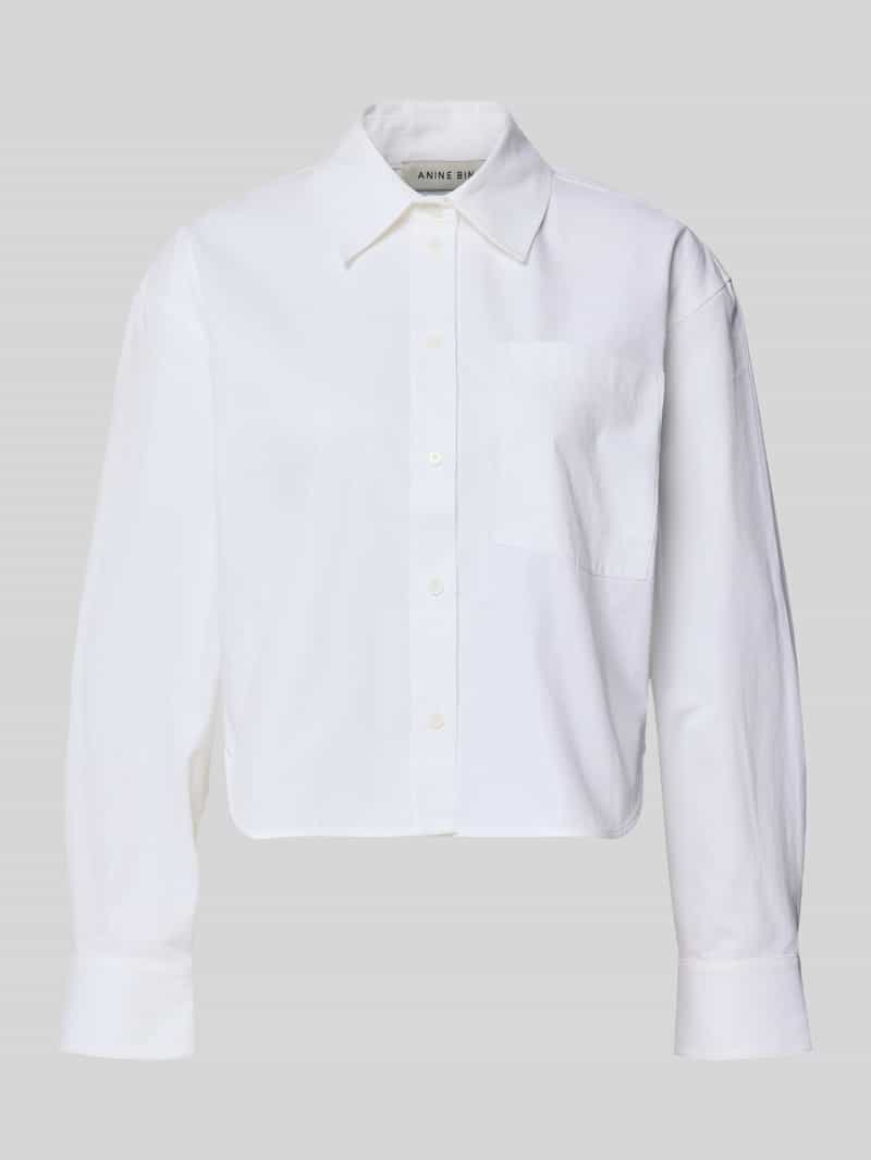 Anine Bing Regular fit overhemdblouse van katoen