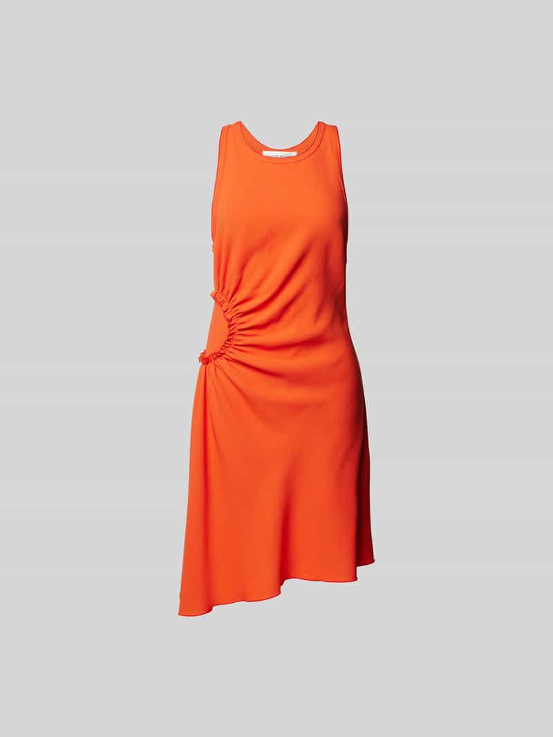 Knielange jurk met ronde hals