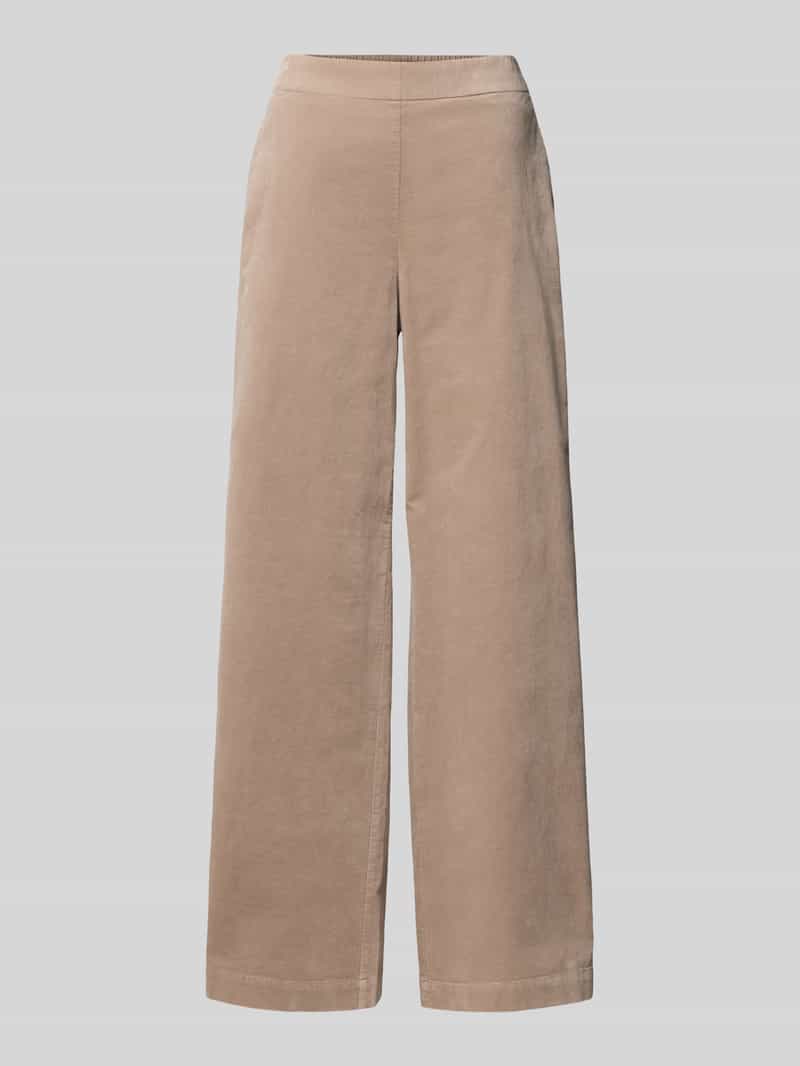 Marc O'Polo Wide leg broek van katoenmix
