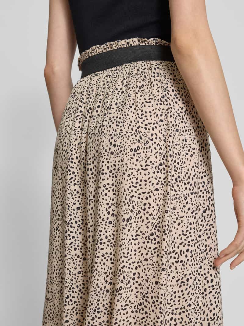 Only Uitlopende maxirok van pure viscose model 'VENEDIG'