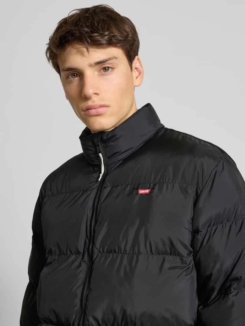 Levi's Regular fit gewatteerd jack met logostitching model 'PIEDMONT'