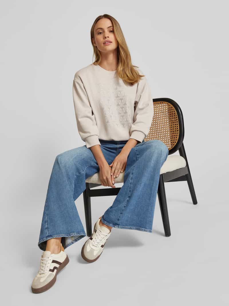 Joop! Sweatshirt met strass-steentjes model 'Telissa'