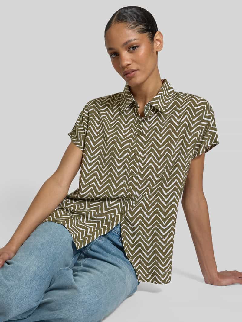 Christian Berg Woman Relaxed fit blouse met kapmouwen