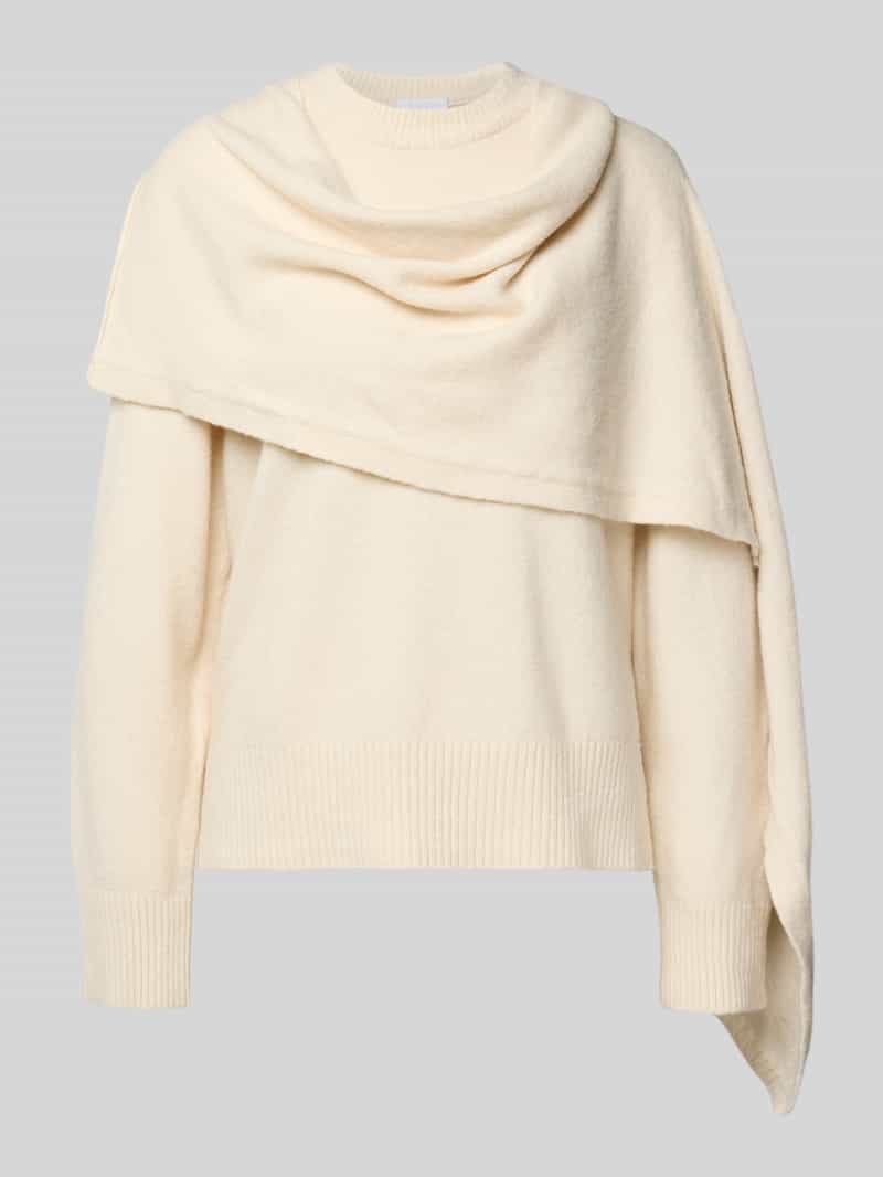 Jake*s Collection Gebreide pullover met sjaal