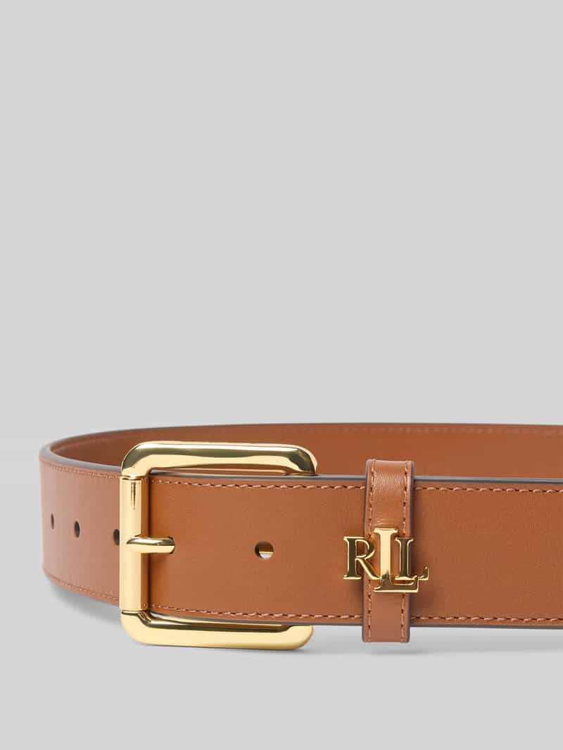 Lauren Ralph Lauren Leren riem met labelapplicatie