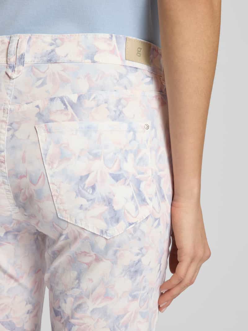 Gardeur Broek met verkorte pasvorm en all-over look