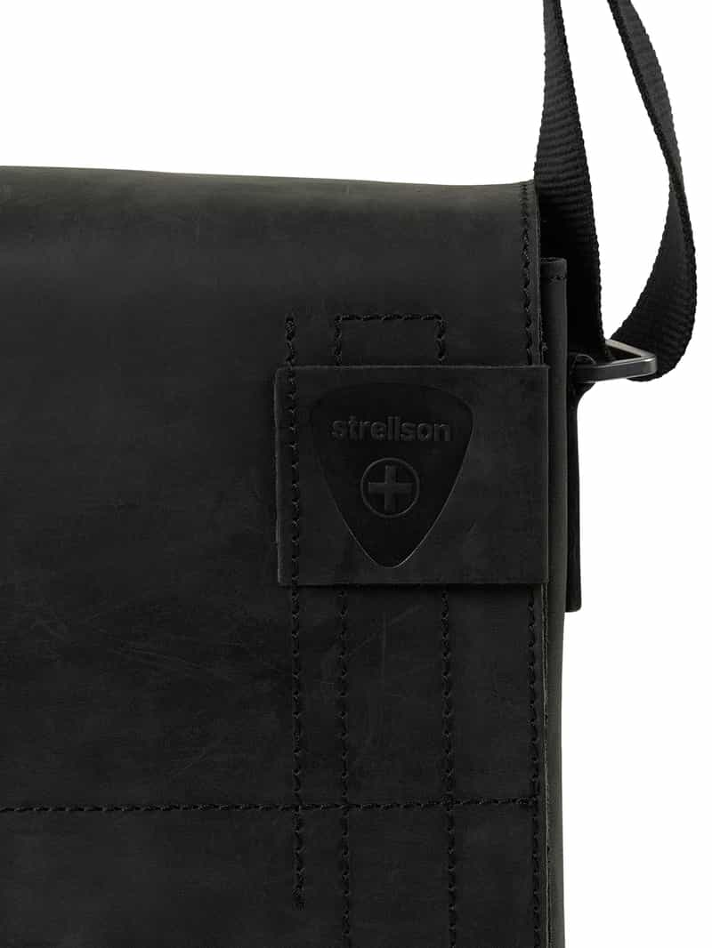 Strellson Schoudertas van leer model 'Richmond'