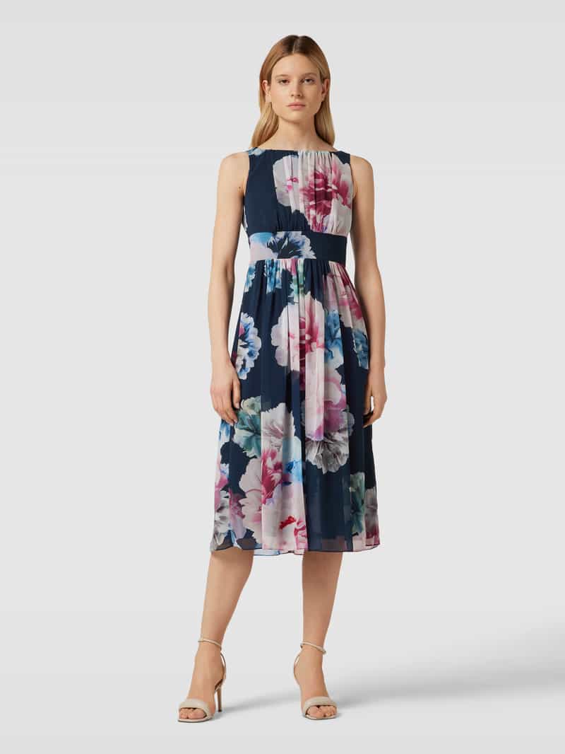 Cocktailjurk met all-over motief Swing