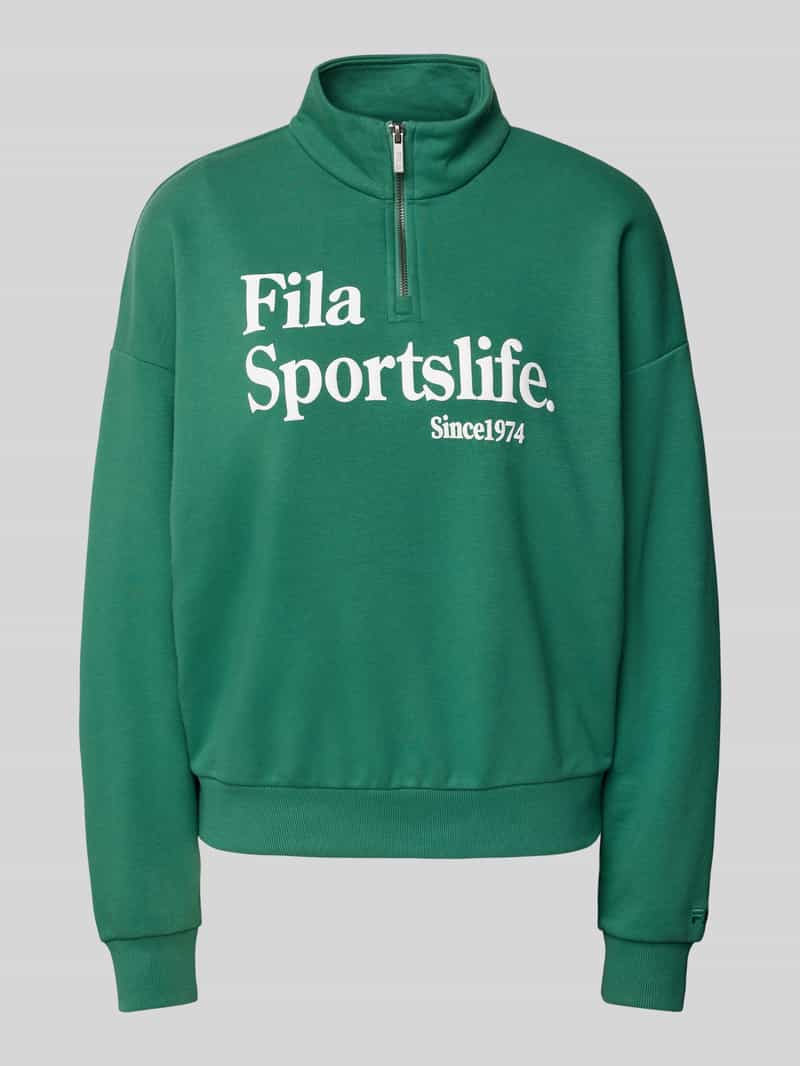 Fila Oversized sweatshirt met opstaande kraag model 'LACHY'