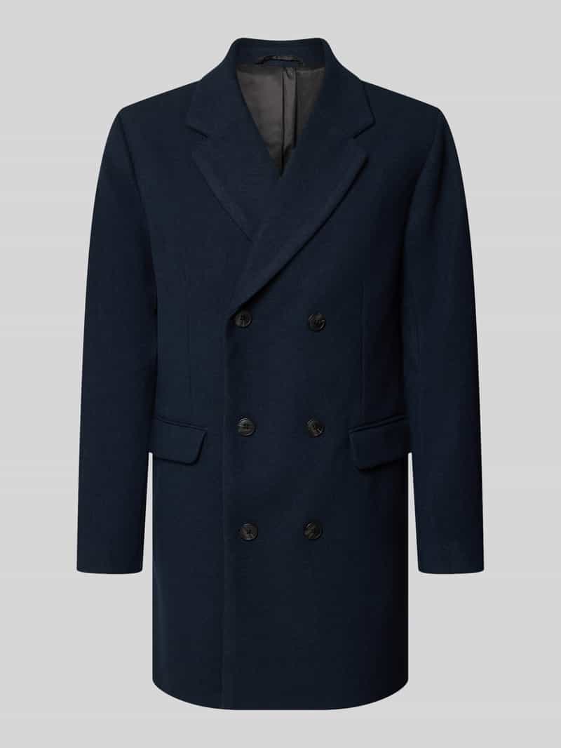 Lindbergh Regular Fit lange jas met reverskraag