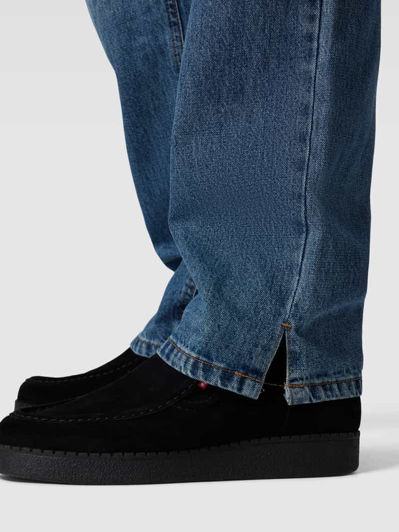 Urban Classics Straight fit jeans met achterzakken model 'Straight Slit Jeans'