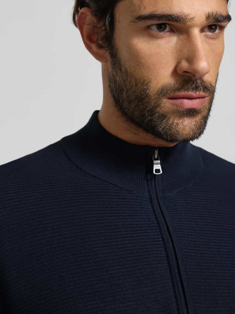 Tommy Hilfiger Regular fit gebreid jack van puur katoen