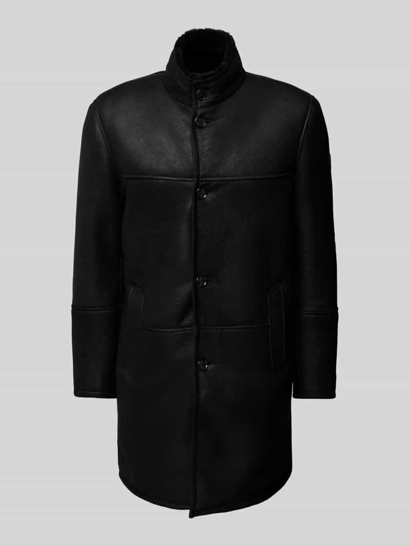 JOOP! Collection Leren jack met opstaande kraag model 'Parton'