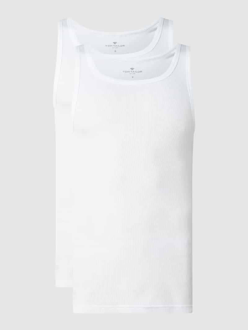 Tom Tailor Tanktop Montana met basic snit (2-delig, Set van 2)