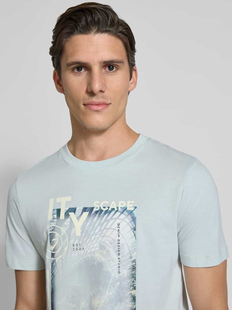 Tom Tailor Denim Regular fit T-shirt van puur katoen