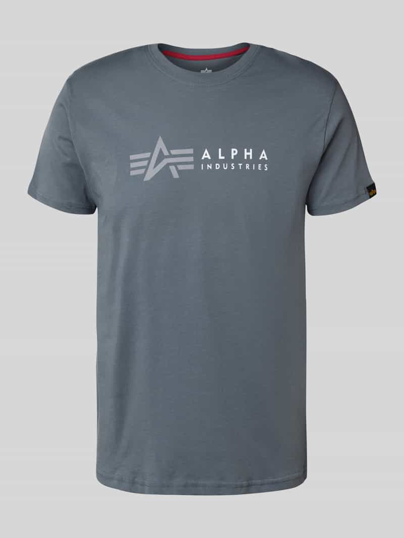 alpha industries T-shirt met labelprint