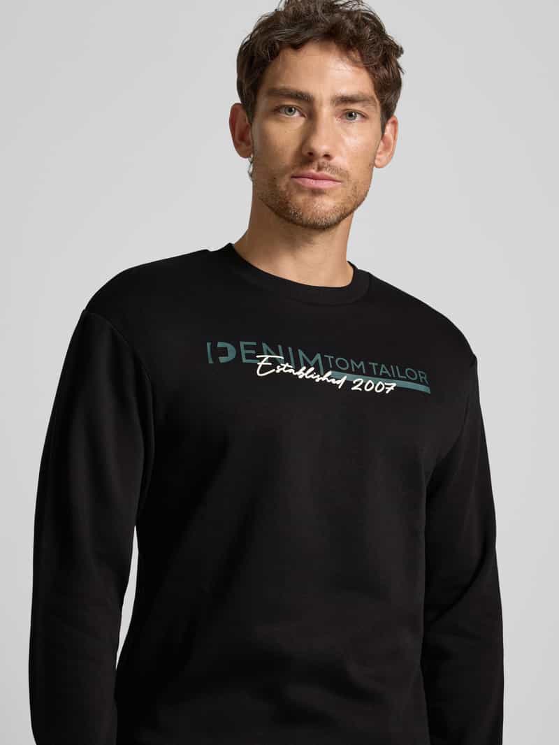 Tom Tailor Denim Regular fit sweatshirt van katoenmix