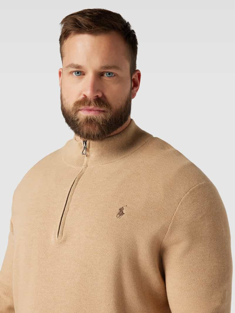 Polo Ralph Lauren Big & Tall PLUS SIZE gebreide pullover met schipperskraag