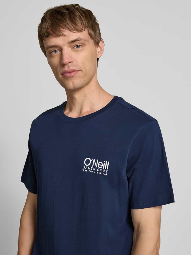 O'Neill T-shirt met logoprint en ronde hals