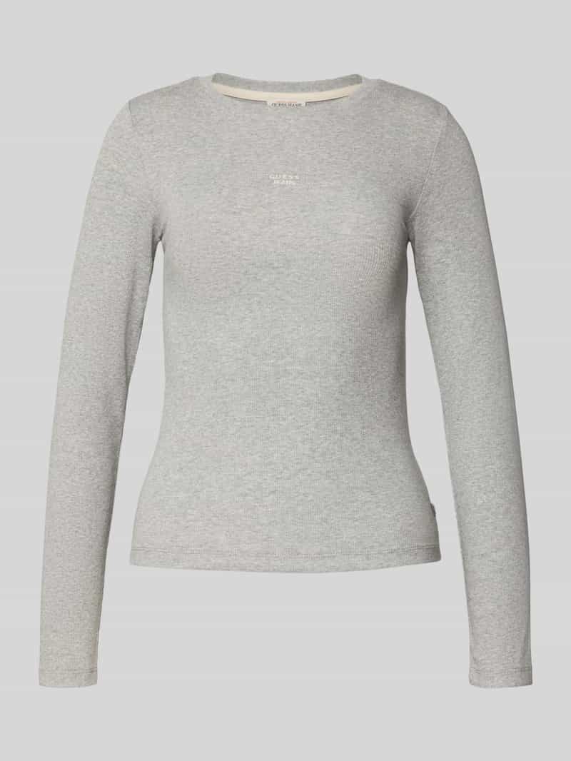 Guess Jeans Shirt met lange mouwen en labelstitching
