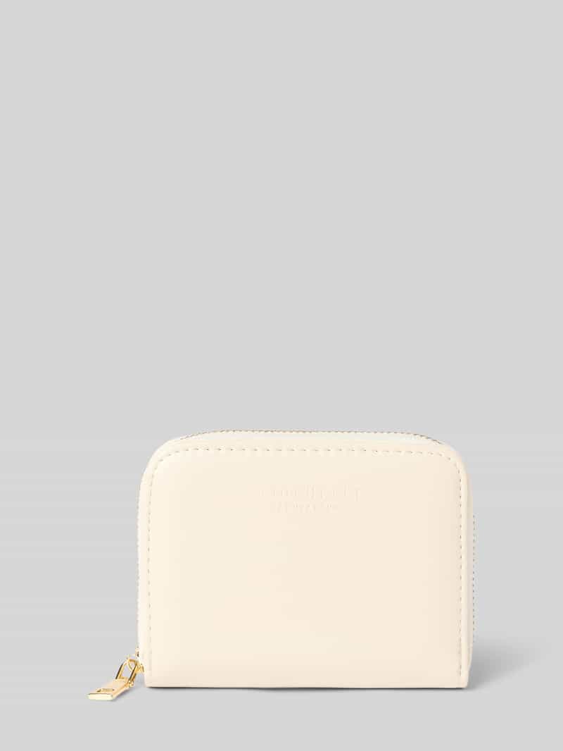 Seidenfelt Portemonnee met label in reliëf model 'YLVA'