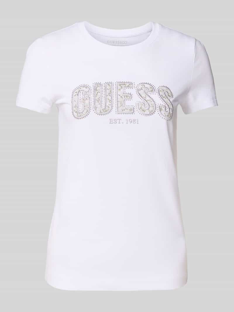 Guess T-shirt met labelstitching