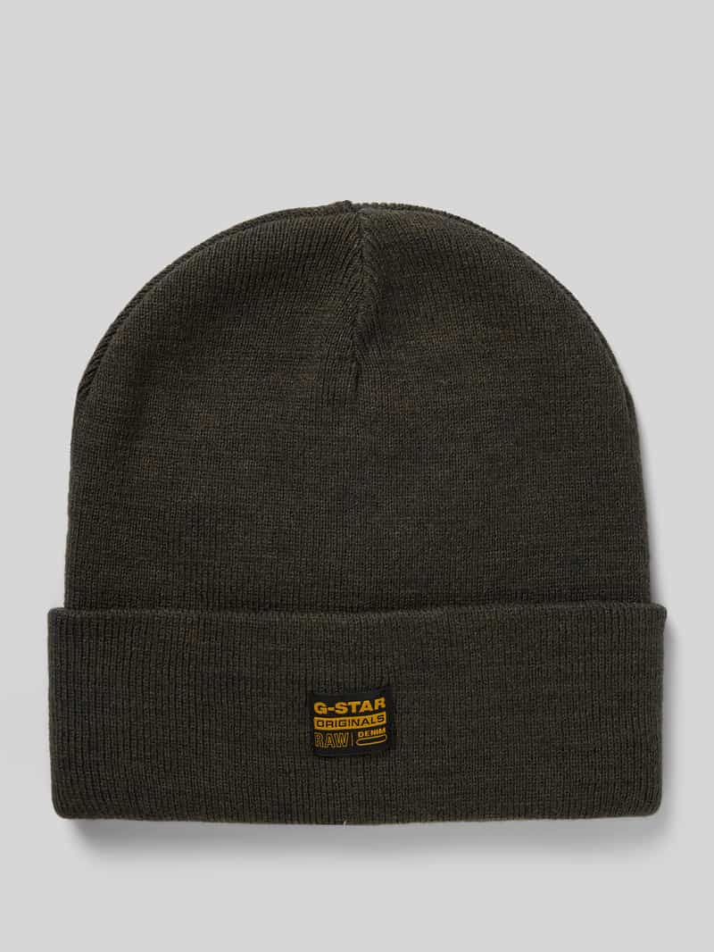 G-Star Raw Beanie met labeldetail model 'Effo'