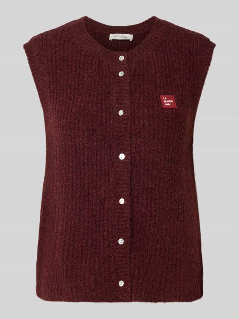 American vintage Regular fit bodywarmer met alpacawol-anteil