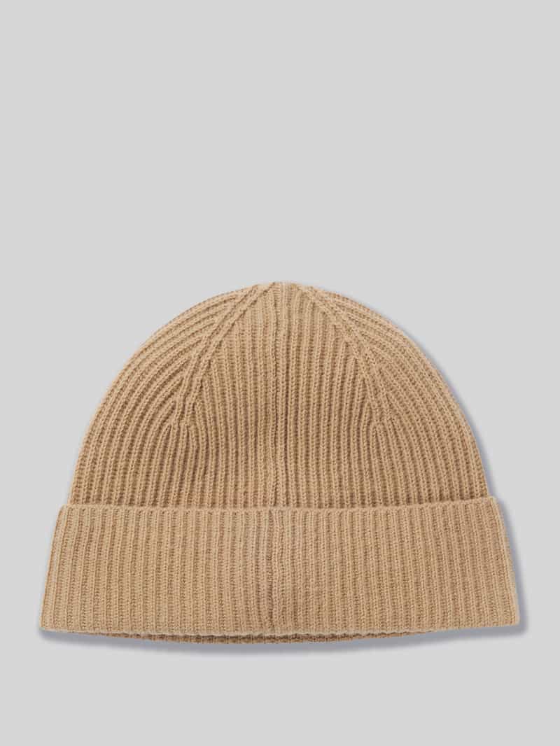 Boss Beanie van een mix van wol en kasjmier model 'LEAH'